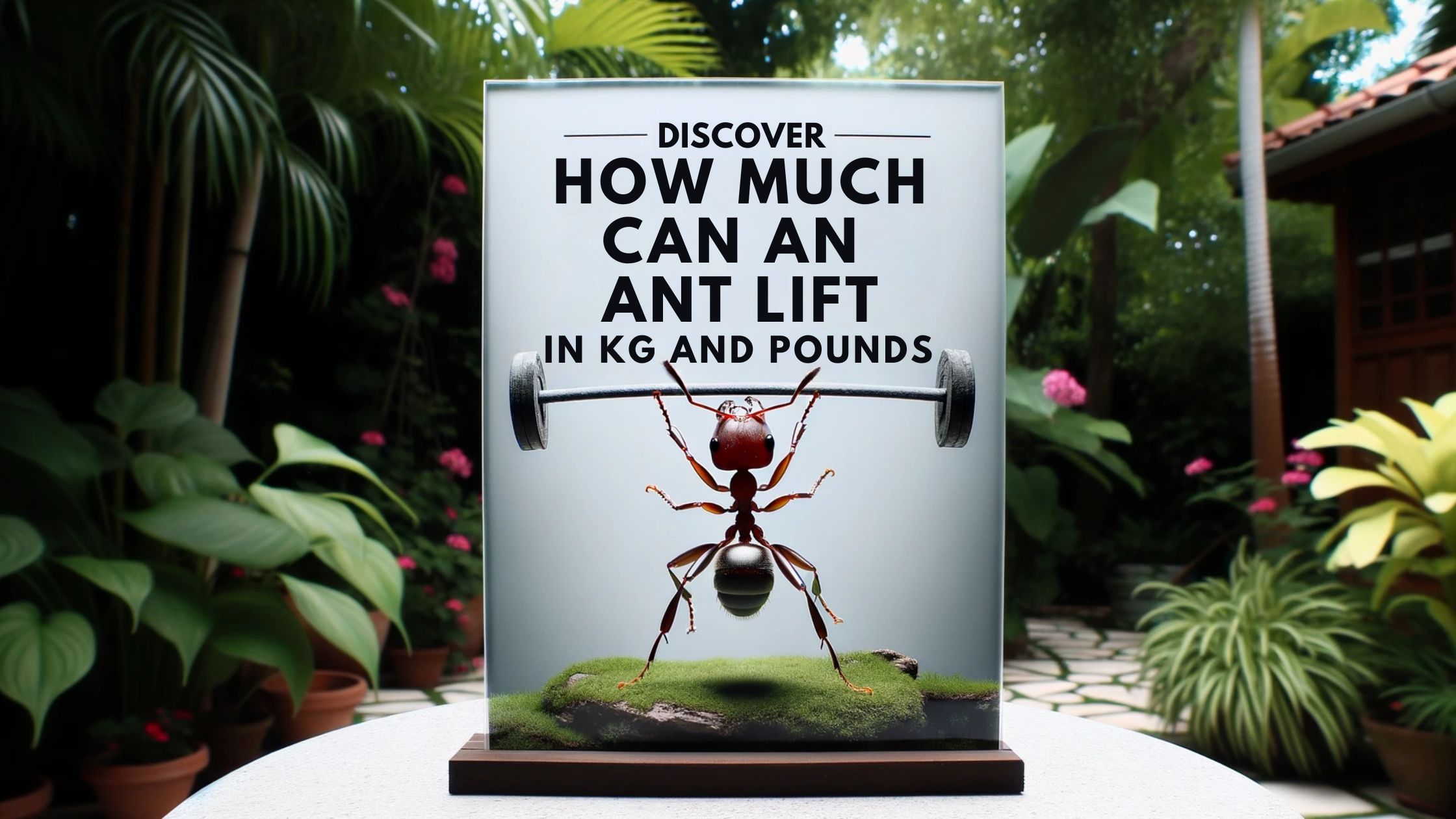 HOW MUCH CAN AN ANT LIFT IN KG AND POUNDS 