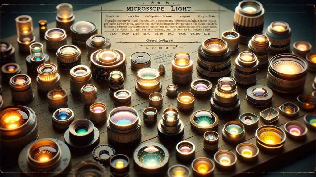 type of microscope lights