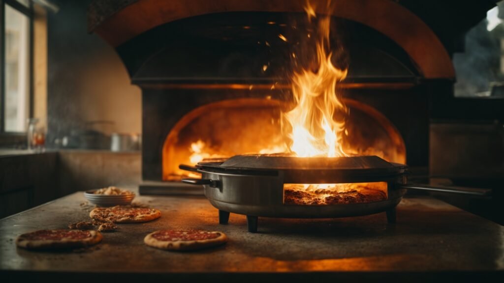 pizza oven fire starting in a restaurant