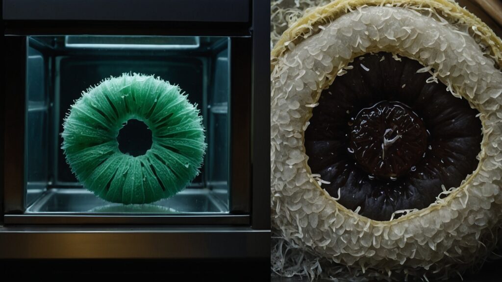 Garden Luffa Drying Green Loofah Off the Vine in Oven